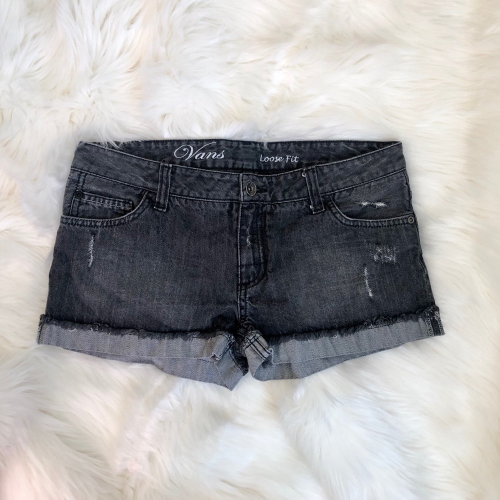 Vans Shorts Denim Loose Fit Frayed - Picture 1 of 5